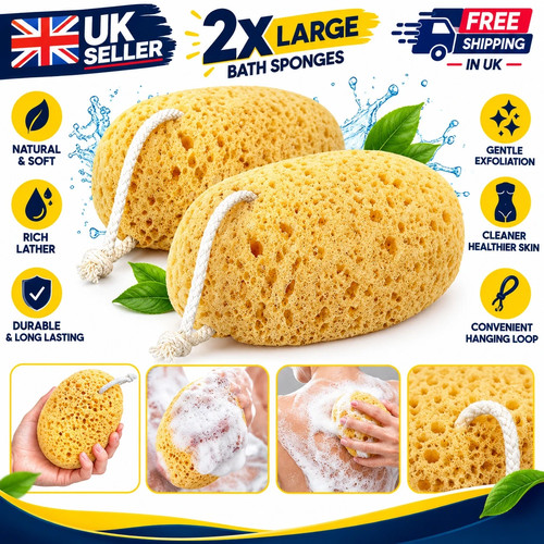 Large bath sponges - 2x,