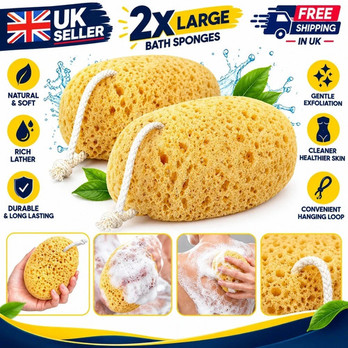 Large bath sponges - 2x,
