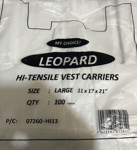 200 large vest bags - large,