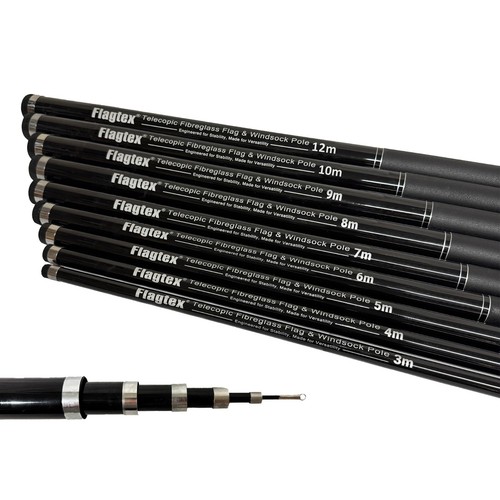 Flagtex telescopic flag poles - telescopic,