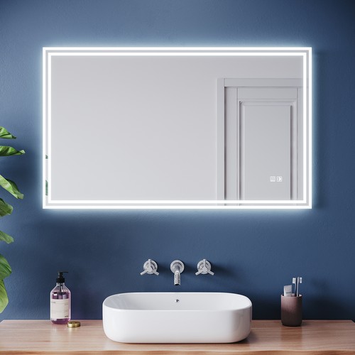 Large led illuminated bathroom - led,